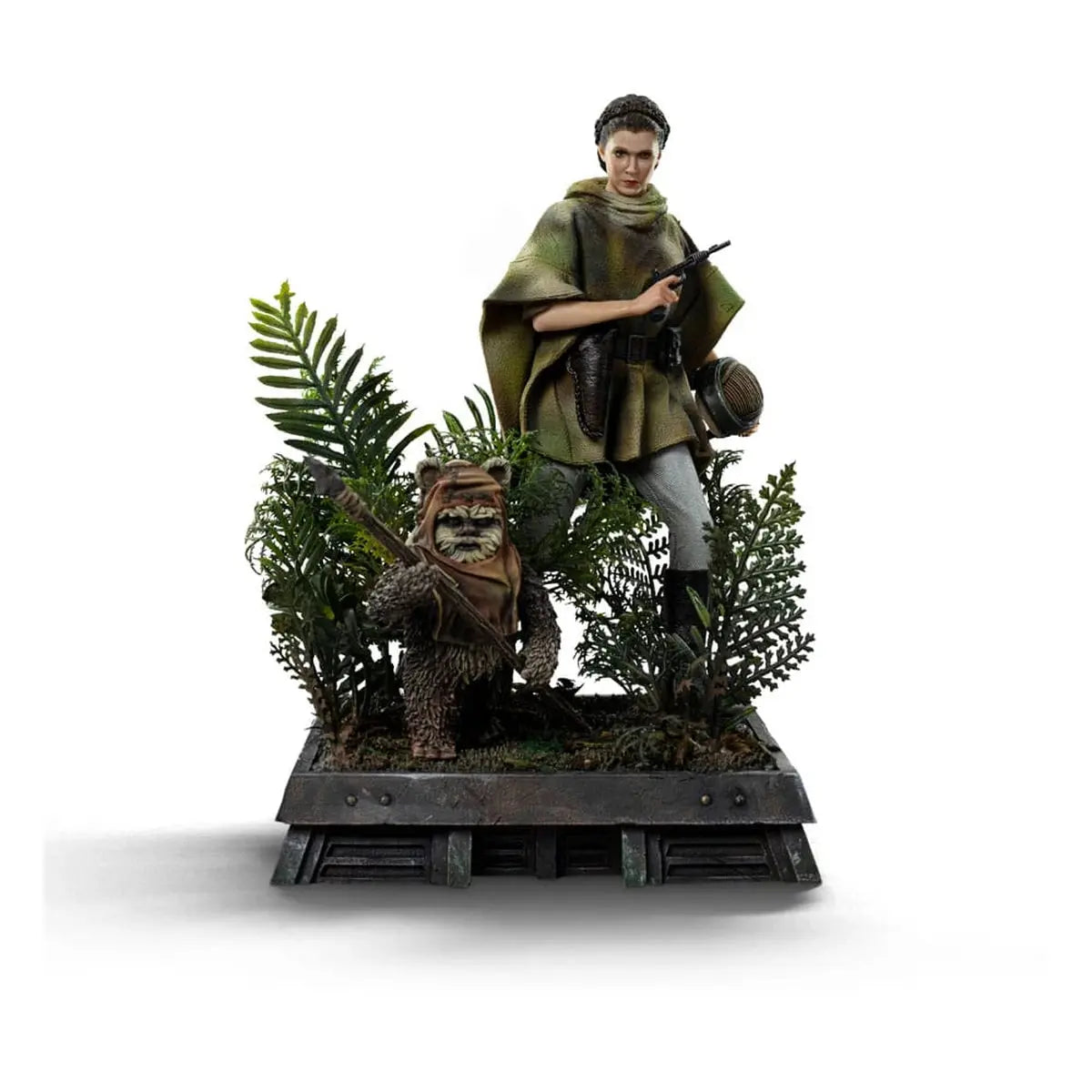 Star Wars Episode VI Art Scale Statue 1/10 Leia and Wicket 21 cm - Image 5