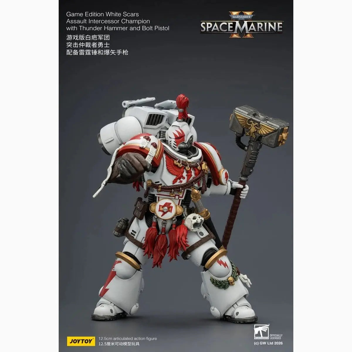 Warhammer figurine Game Edition White Scars Assault Intercessor Champion 13 cm - Image 7
