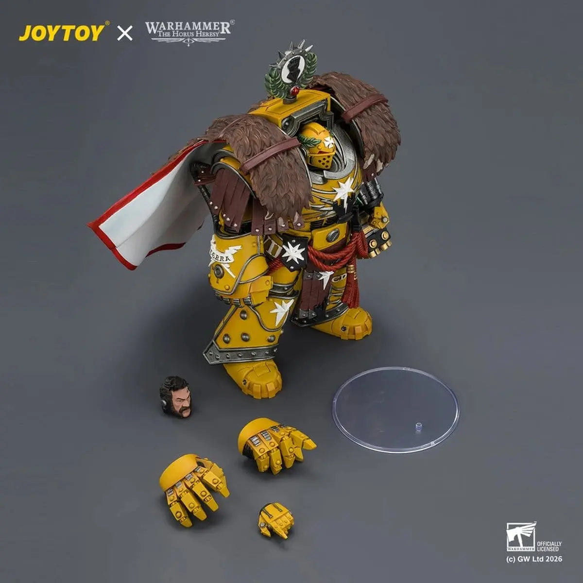 Warhammer figurine Imperial Fists Lord Castellan Evander Garrius, The Tyrant of Cthonia 14 cm - Image 7