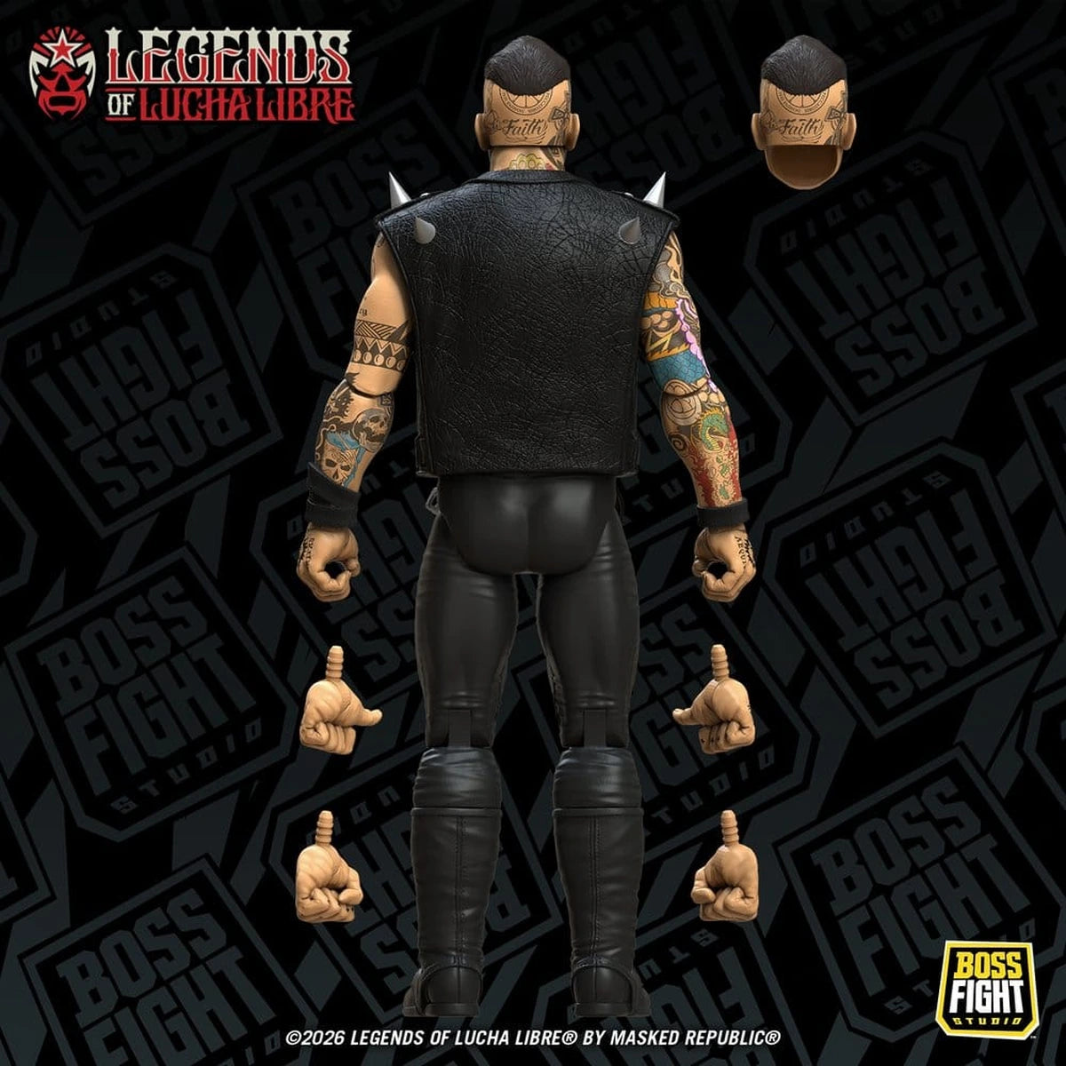 Legends of Lucha Libre Fanaticos figurine Vampiro Coffin Box Resurrected 15 cm - Image 6