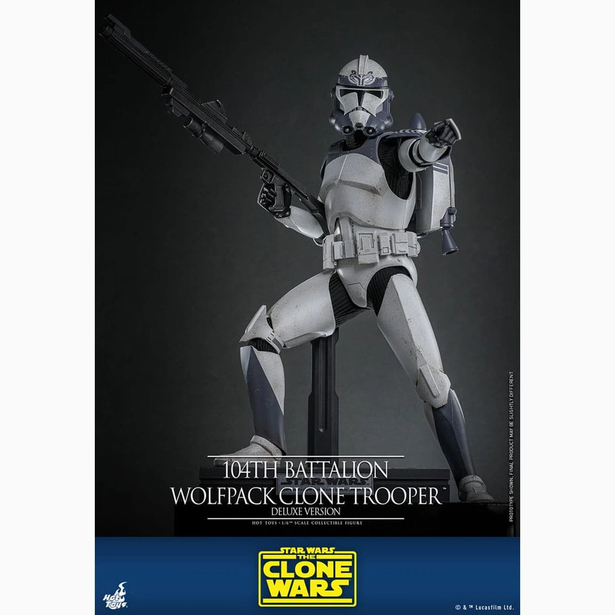 Star Wars The Clone Wars figurine 1/6 104th Battalion Wolfpack Clone Trooper Deluxe Version 30 cm - Image 6