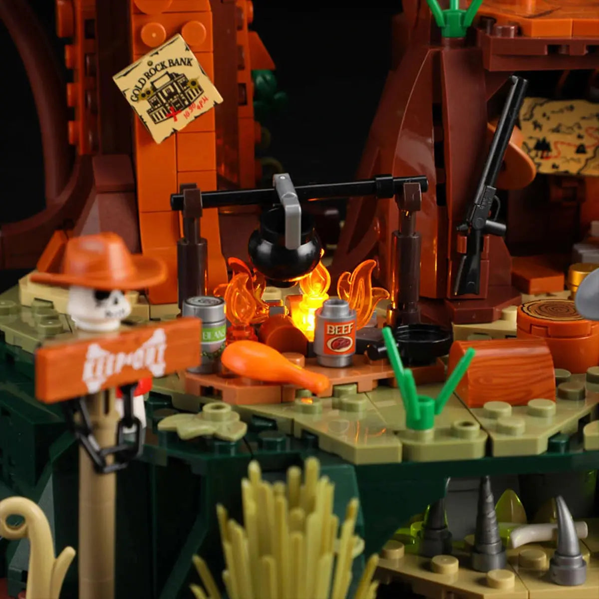 Lumibricks The Old West 14012 Sequoia Bandit Camp - Image 3