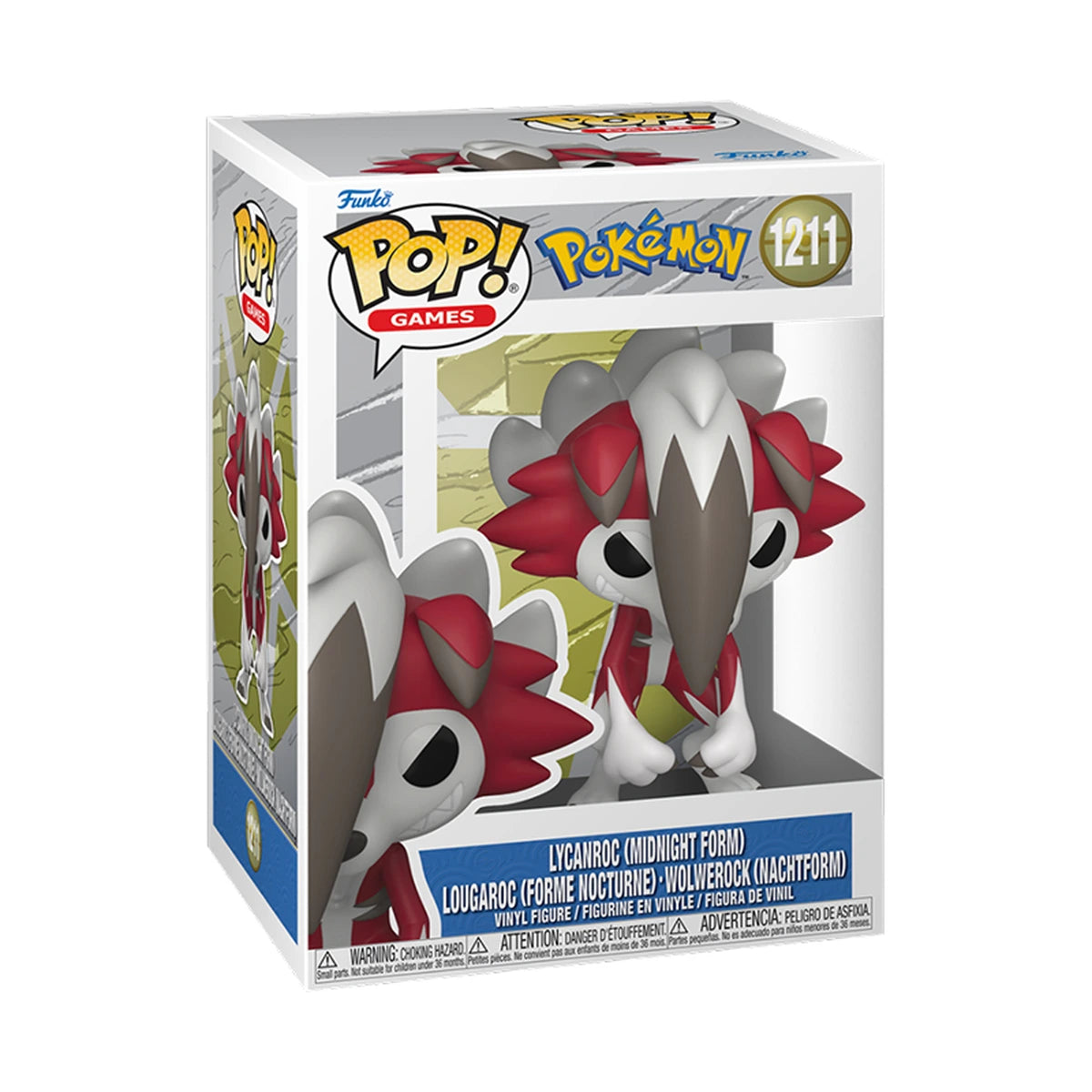 Pokemon Pop Lycanroc Midnight Lougaroc Forme Nuit - Image 1