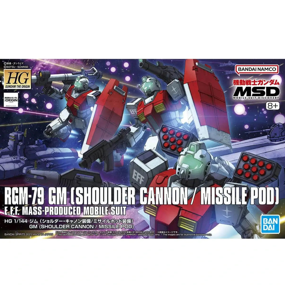 Gundam Gunpla HG 1/144 GM Shoulder Cannon Missile Pod - Image 2