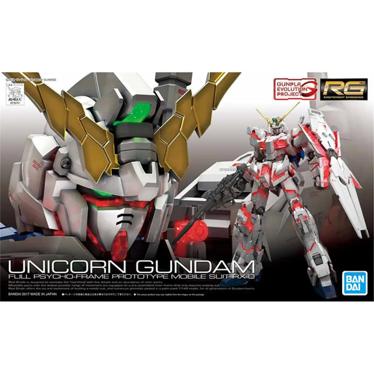 Gundam Gunpla RG 1/144 25 Unicorn Gundam - Image 2