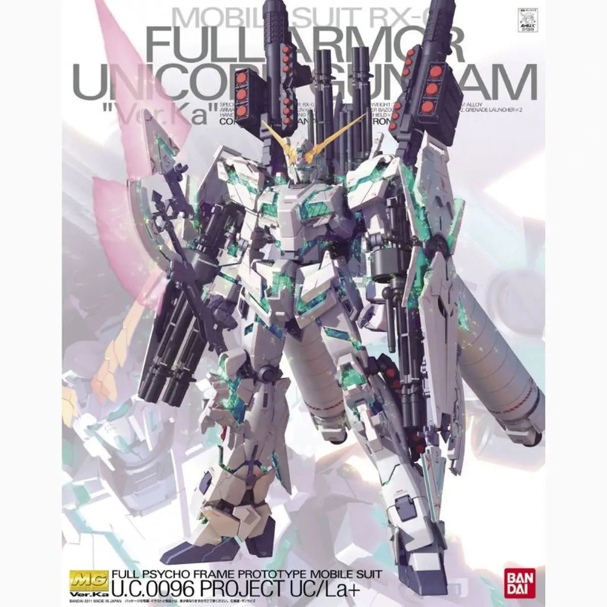 Gundam Gunpla 1/100 MG RX-0 Full Armor Unicorn Ver Ka - Image 2