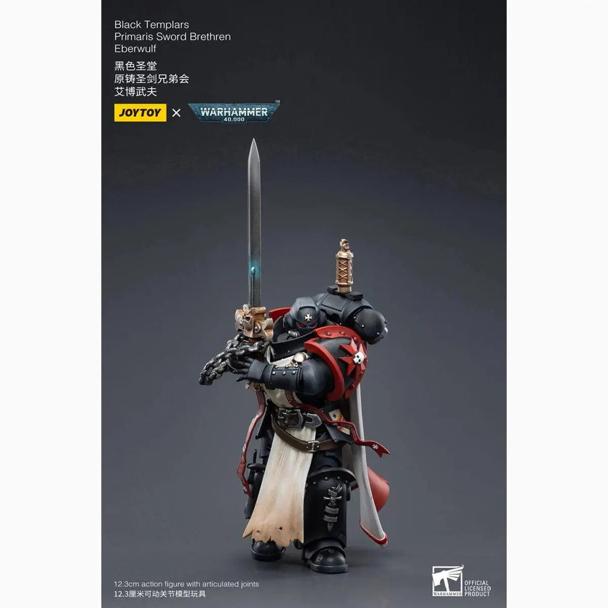 Warhammer 40k figurine 1/18 Black Templars Primaris Sword Brethren Eberwulf 12 cm - Image 7