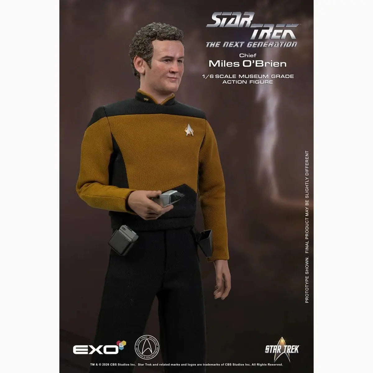 Star Trek: La Nouvelle Génération figurine 1/6 Chief Miles O'Brien Essential Version 30 cm - Image 6