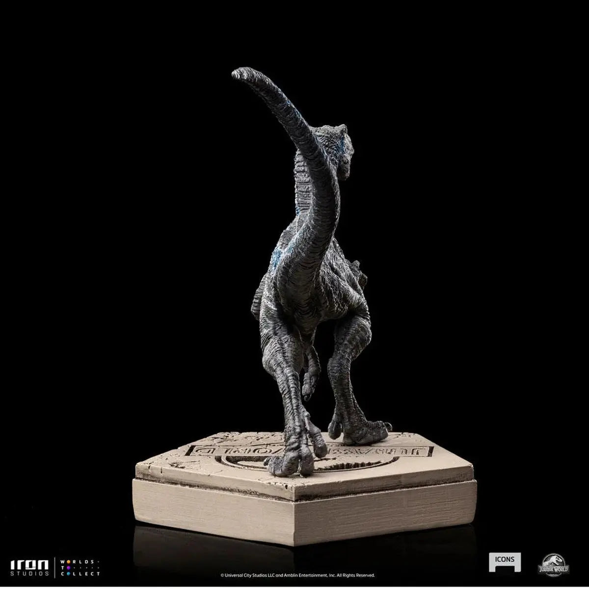 Jurassic World Icons statuette Velociraptor Blue 9 cm - Image 7
