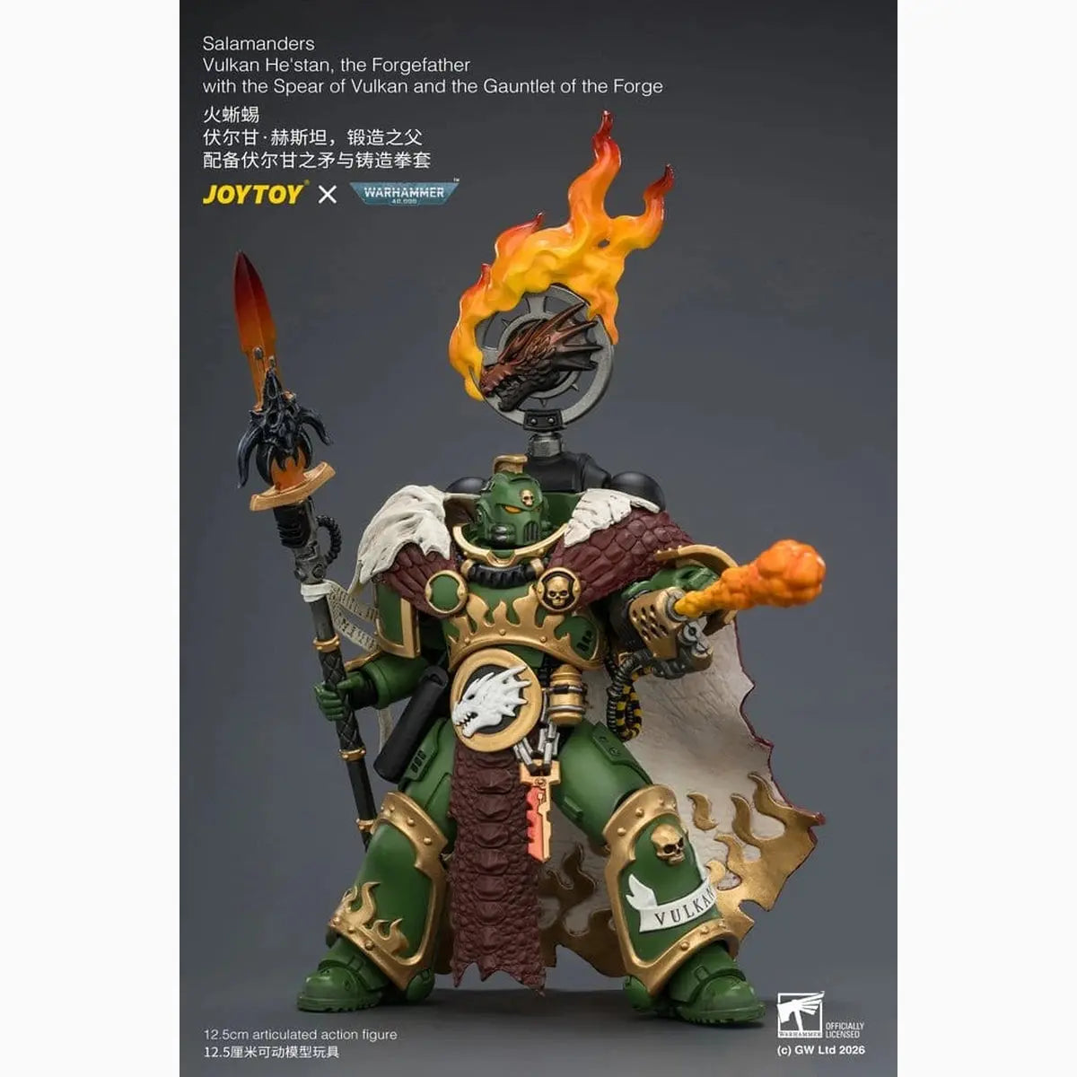 Warhammer figurine Salamanders Vulkan He'stan, the Forgefather 13 cm - Image 7