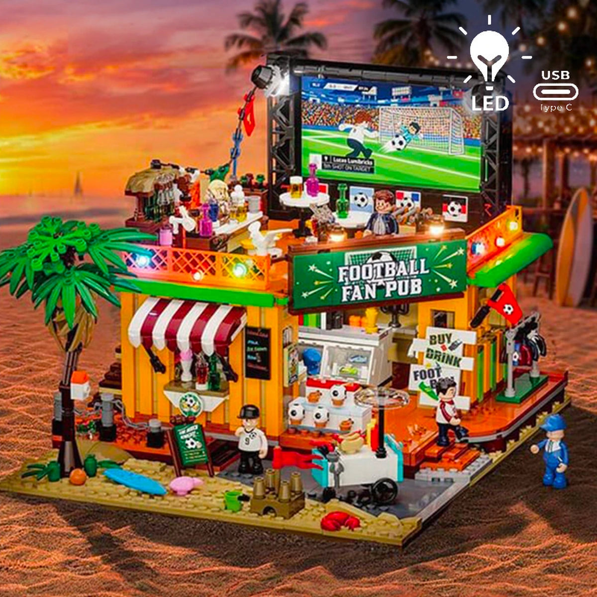 Lumibricks X Series 20008 Football Fan Pub - Image 1
