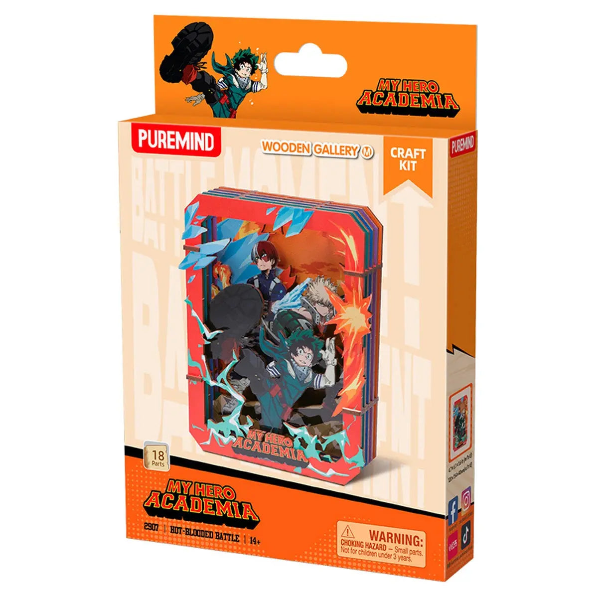 My Hero Academia Puremind Wooden Gallery M Hot Blooded Battle - Image 2