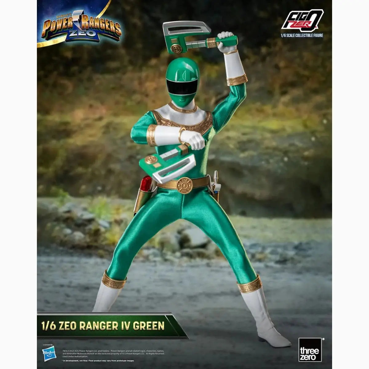 Power Rangers Zeo figurine FigZero 1/6 Ranger IV Green 30 cm - Image ajoutée 14