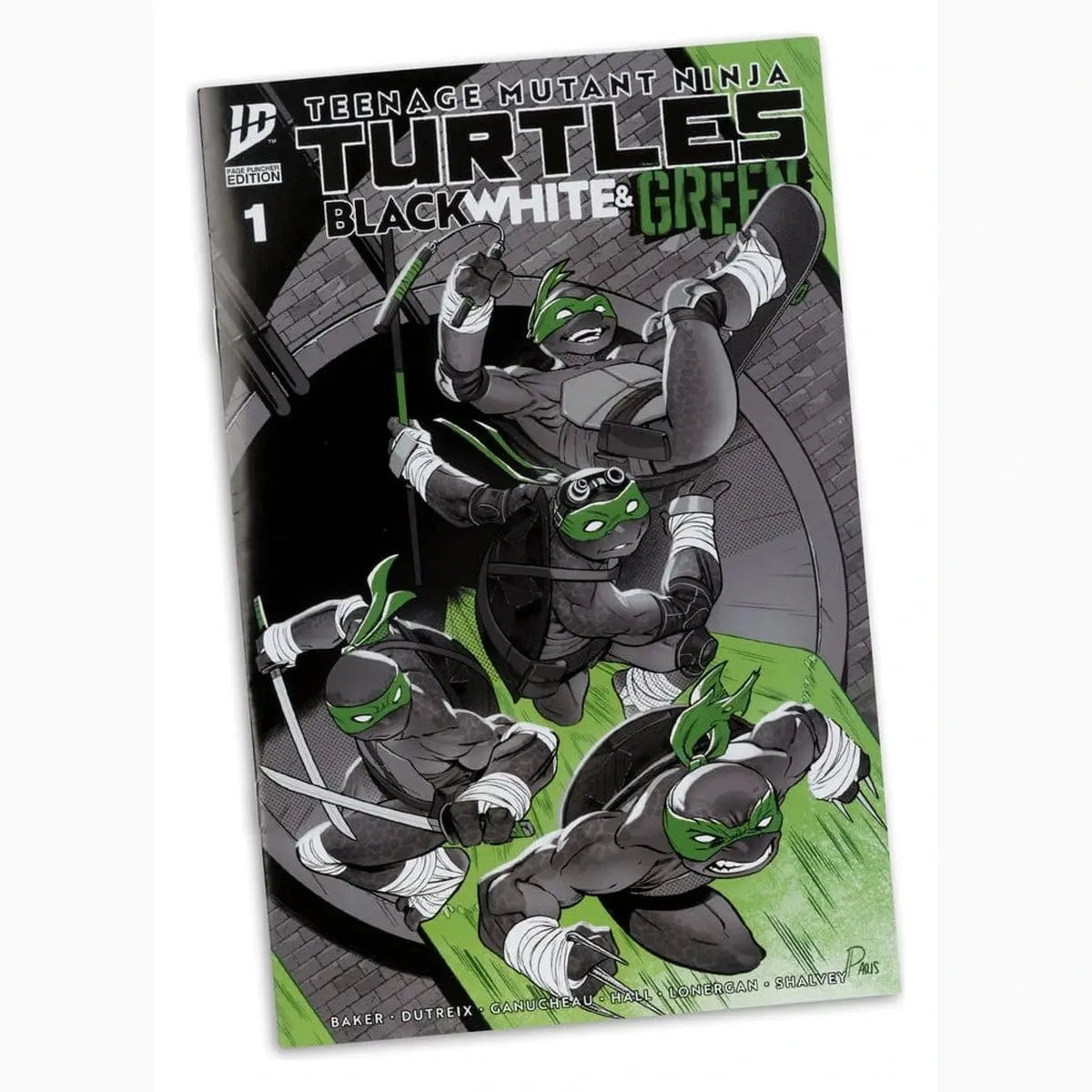 Tortues Ninja Page Punchers figurine Donatello (Black White & Green ) (Red Platinum Edition) 13 cm - Image 7