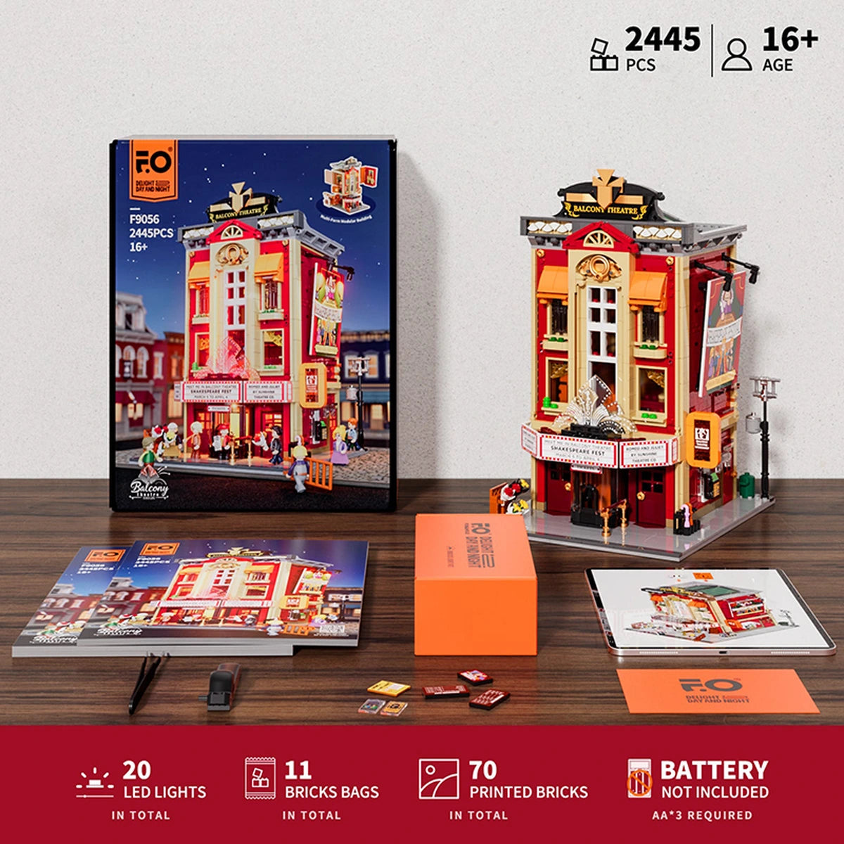 Lumibricks Town Life 15004 Balcony Theatre - Image 5