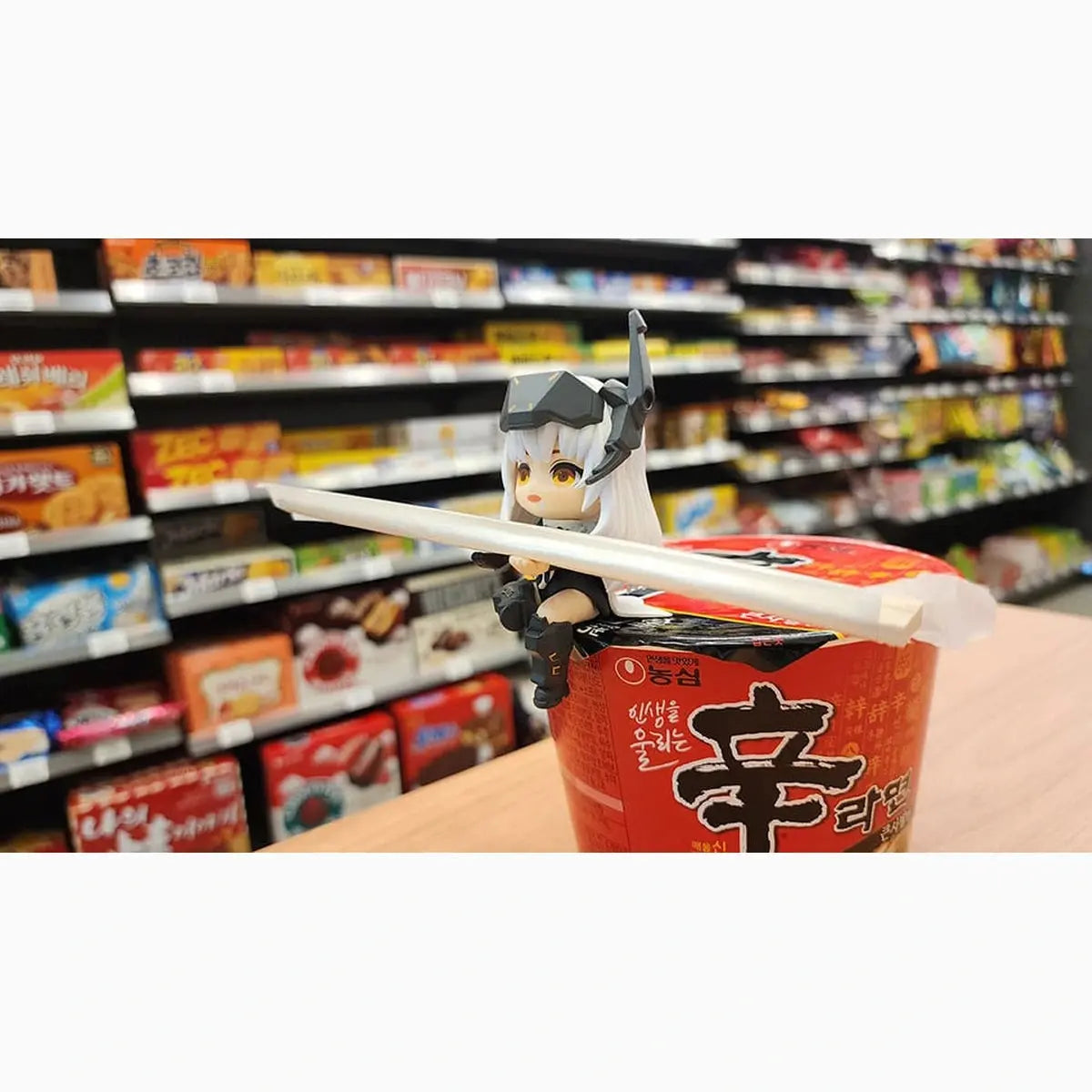 Goddess of Victory: Nikke statuette PVC Cup Noodle Holder Snow White 10 cm - Image 7