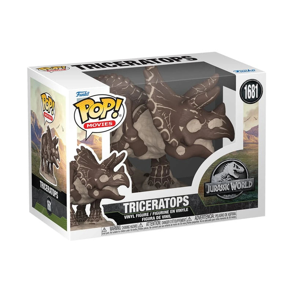 Jurassic Park Fossil POP! Movies Vinyl figurine Triceratops 9 cm - Image 4