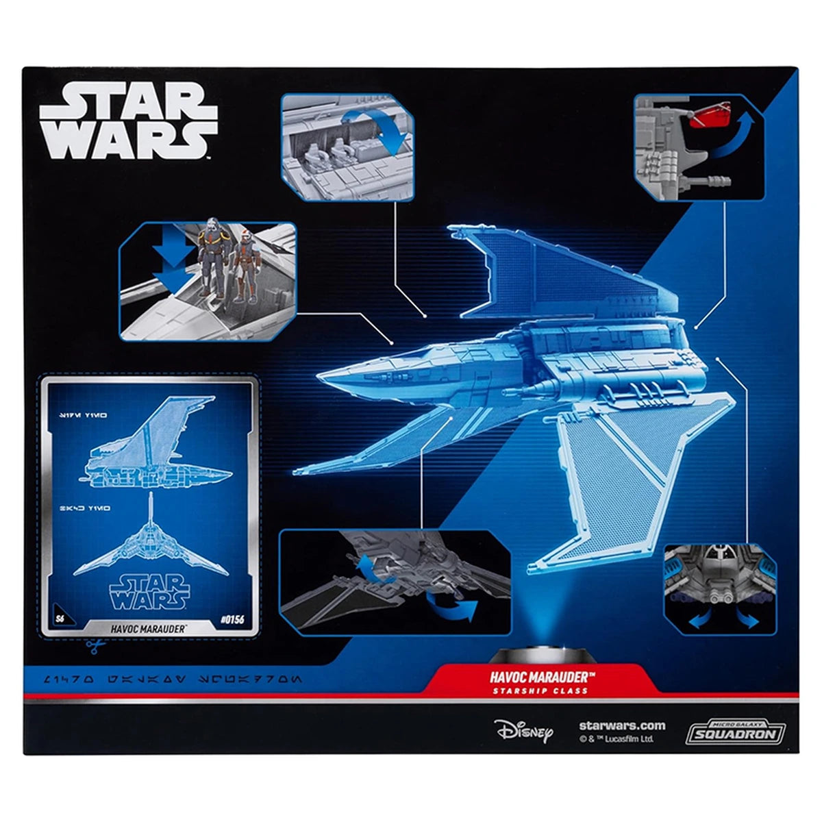 Star Wars Micro Galaxy Squadron Deluxe Vehicle & Figure Havoc Marauder Rescue Mission S6 20cm - Image 3