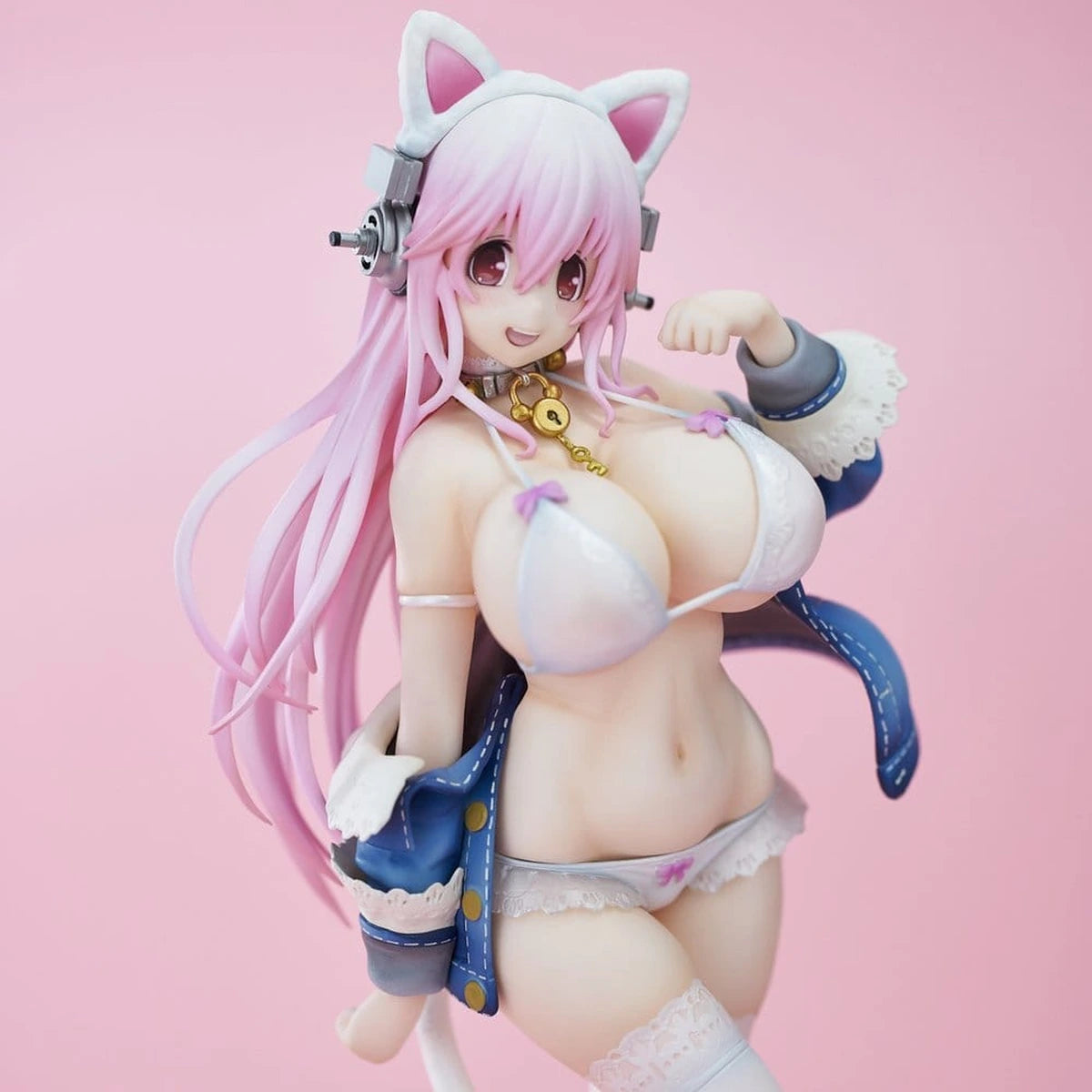 Super Sonico figurine PVC White Cat Ver. (Reissue) 27 cm - Image 6