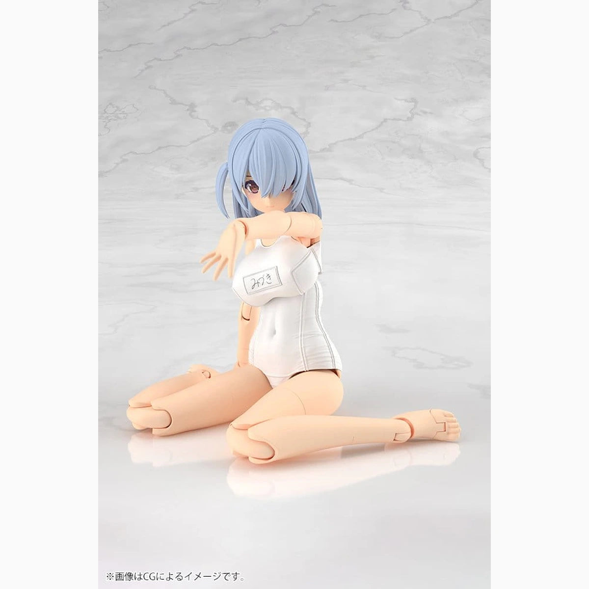 Frame Arms Girl Plastic Model Kit Mizuki School Swimsuits White Ver. 16 cm - Image 7