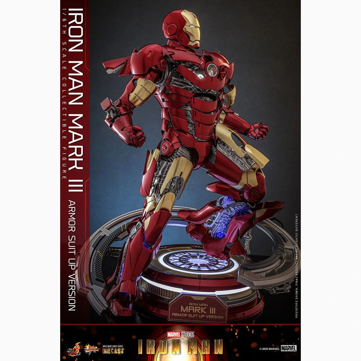 Iron Man figurine Movie Masterpiece Diecast 1/6 Iron Man Mark III (Armor Suit Up Version) 32 cm - Image 7