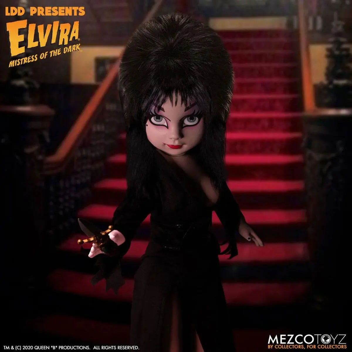 Elvira maîtresse des ténèbres Living Dead Dolls poupée Elvira 25 cm - Image 7