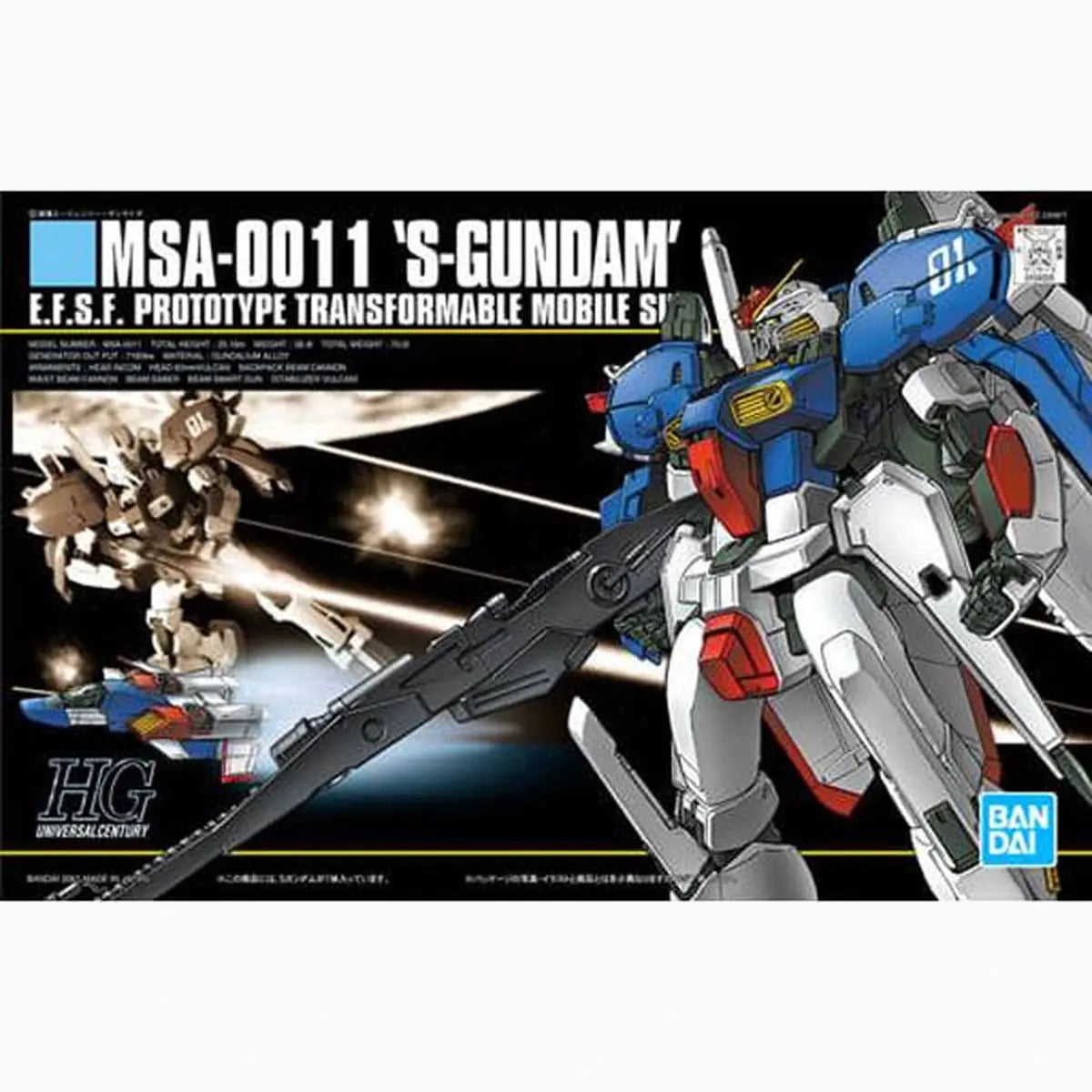 Gundam Gunpla 1/144 023 HGUC Msa-0011 S-Gundam - Image 2