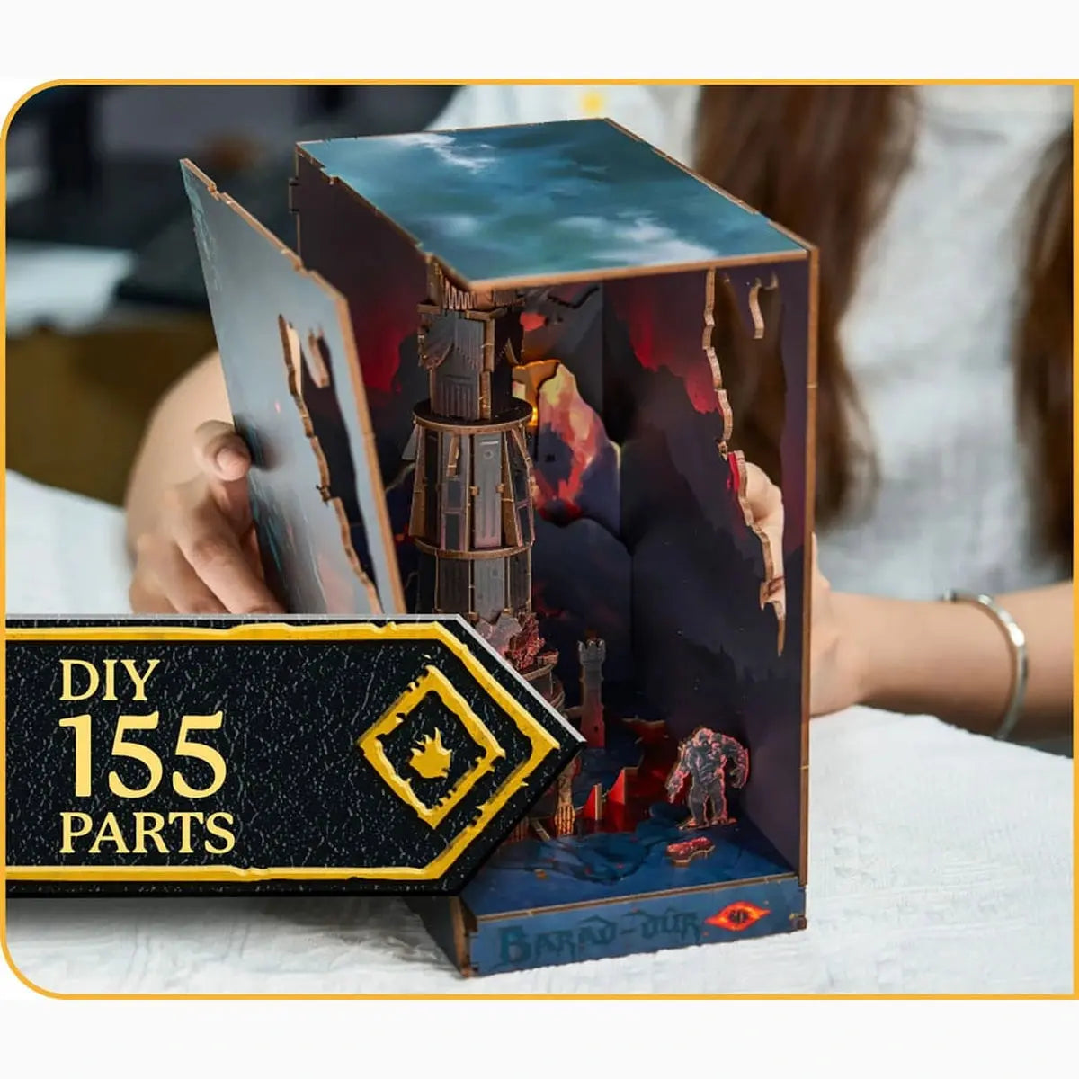 Le Seigneur des anneaux maquette Book Nook Tiny Adventures Barad-Dûr 23 cm - Image 7