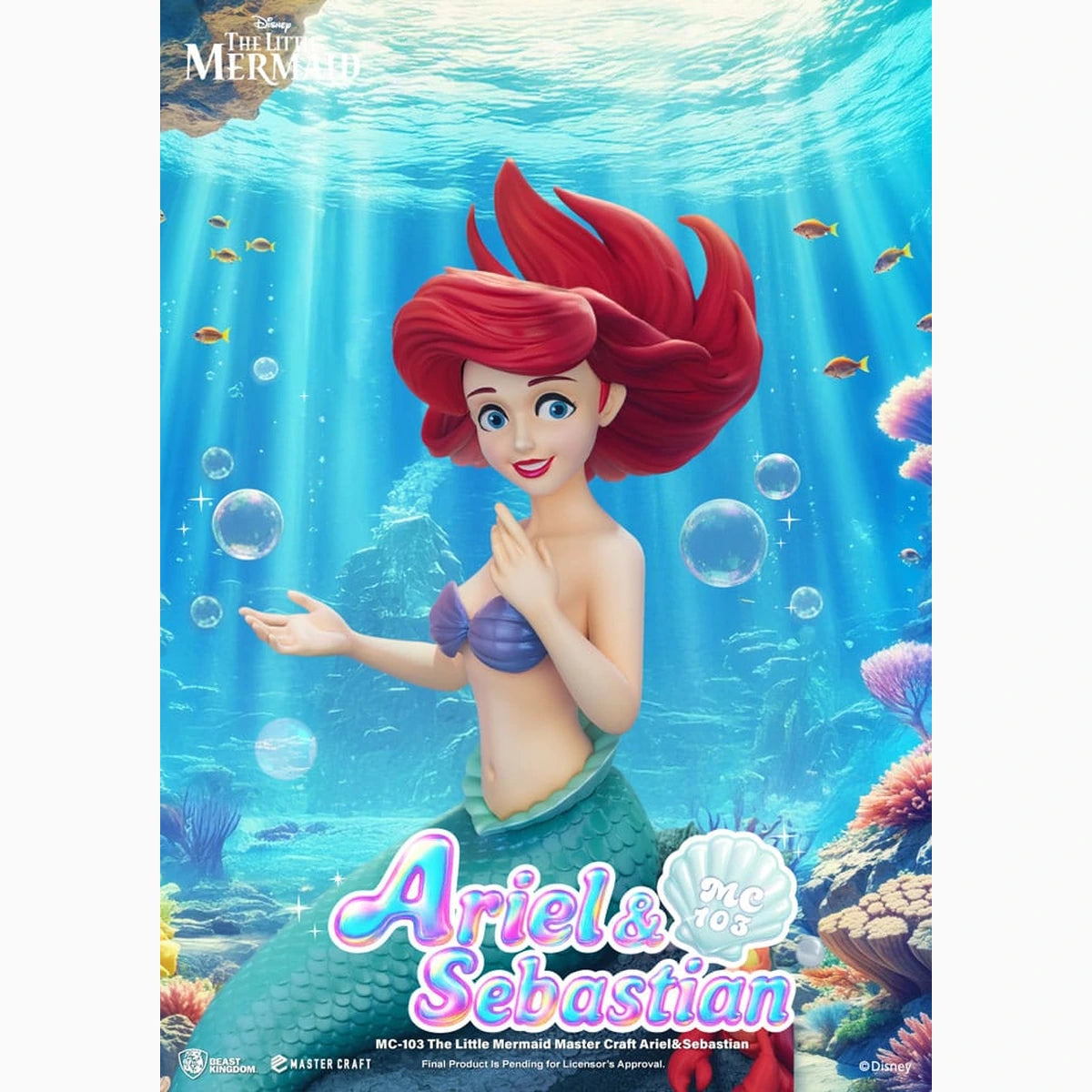 La Petite Sirène statuette Master Craft Ariel & Sébastien 42 cm - Image 7