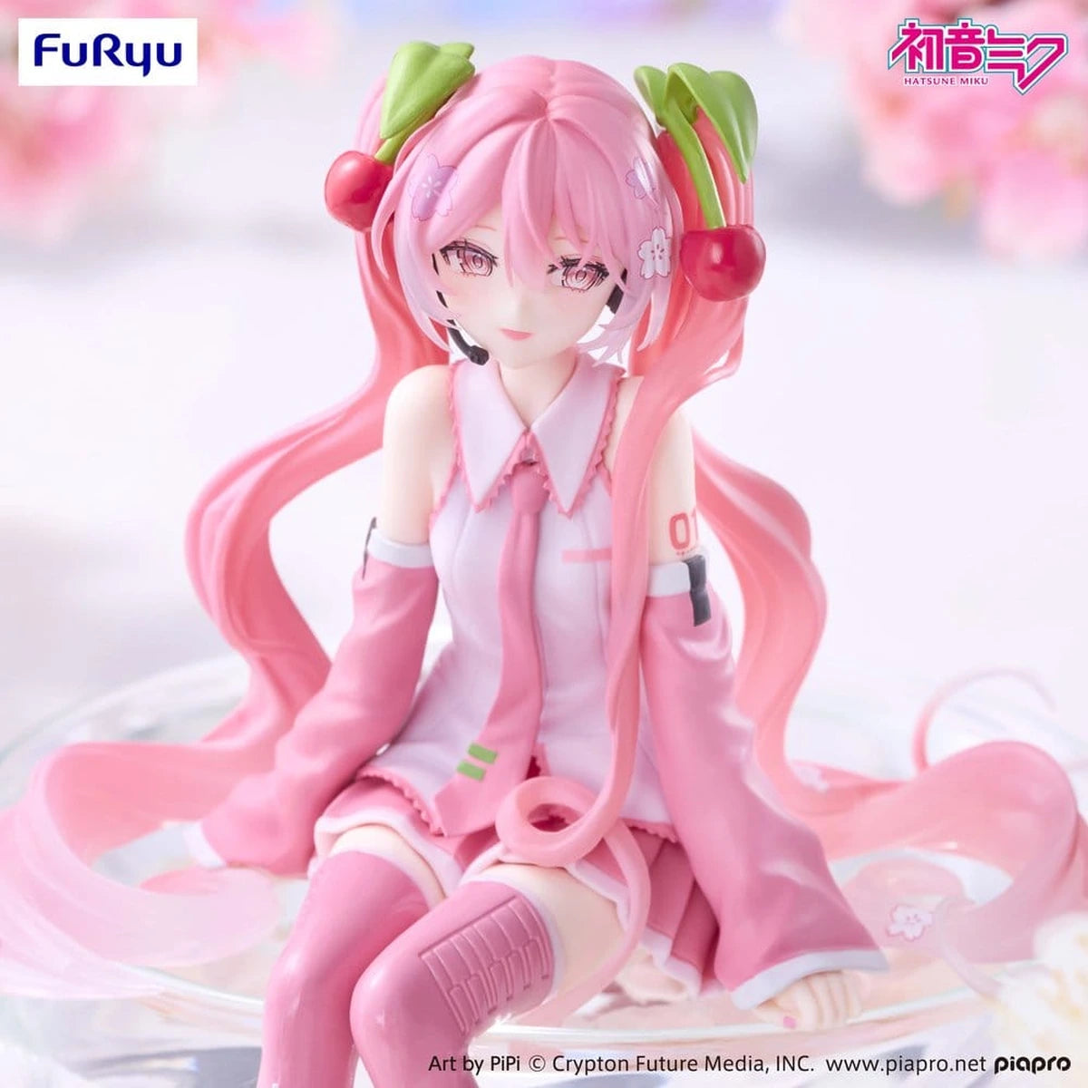 Hatsune Miku figurine PVC Noodle Stopper Sakura Miku 2026 Smile Ver. 14 cm - Image 4