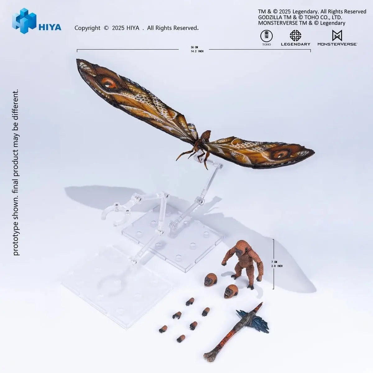 Godzilla x Kong: The New Empire figurine Exquisite Basic Series Mothra Premium Set - Image 7