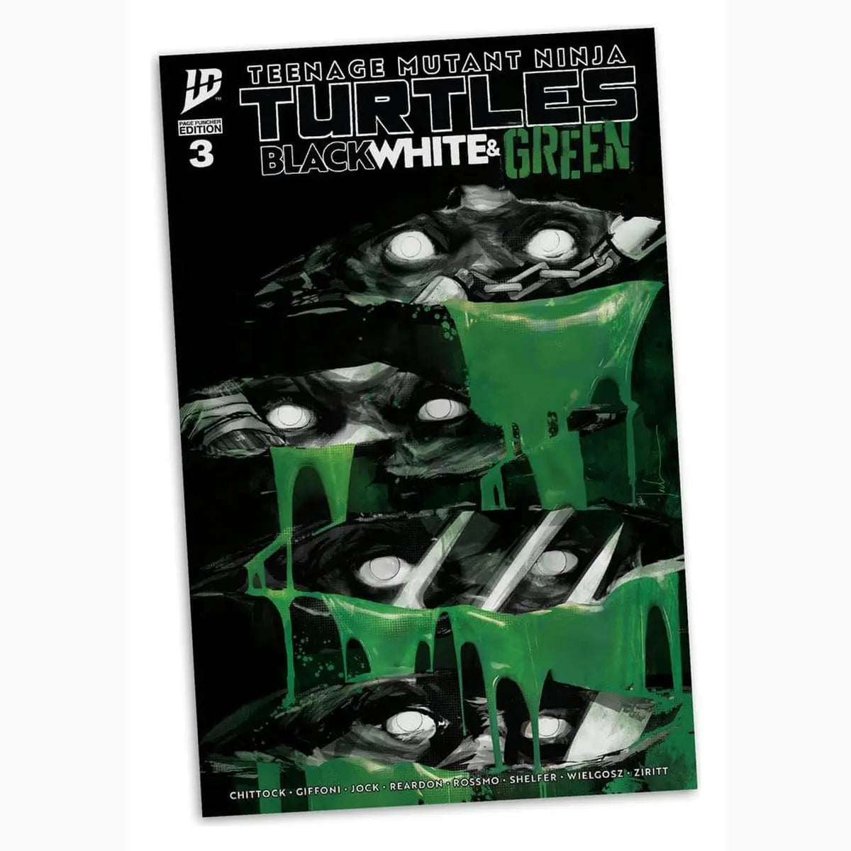 Tortues Ninja Page Punchers figurine Raphael (Black White & Green) (Red Platinum Edition) 13 cm - Image 7