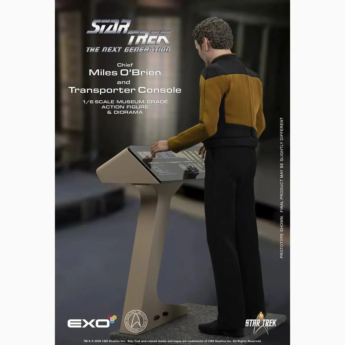 Star Trek: La Nouvelle Génération figurine 1/6 Chief Miles O'Brien with Transporter Console 30 cm - Image 7