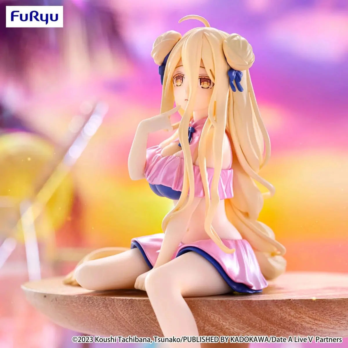 Date A Live V statuette PVC Noodle Stopper Mukuro Hoshimiya Swimsuit Pastel Pink Color Ver. 13 cm - Image 7