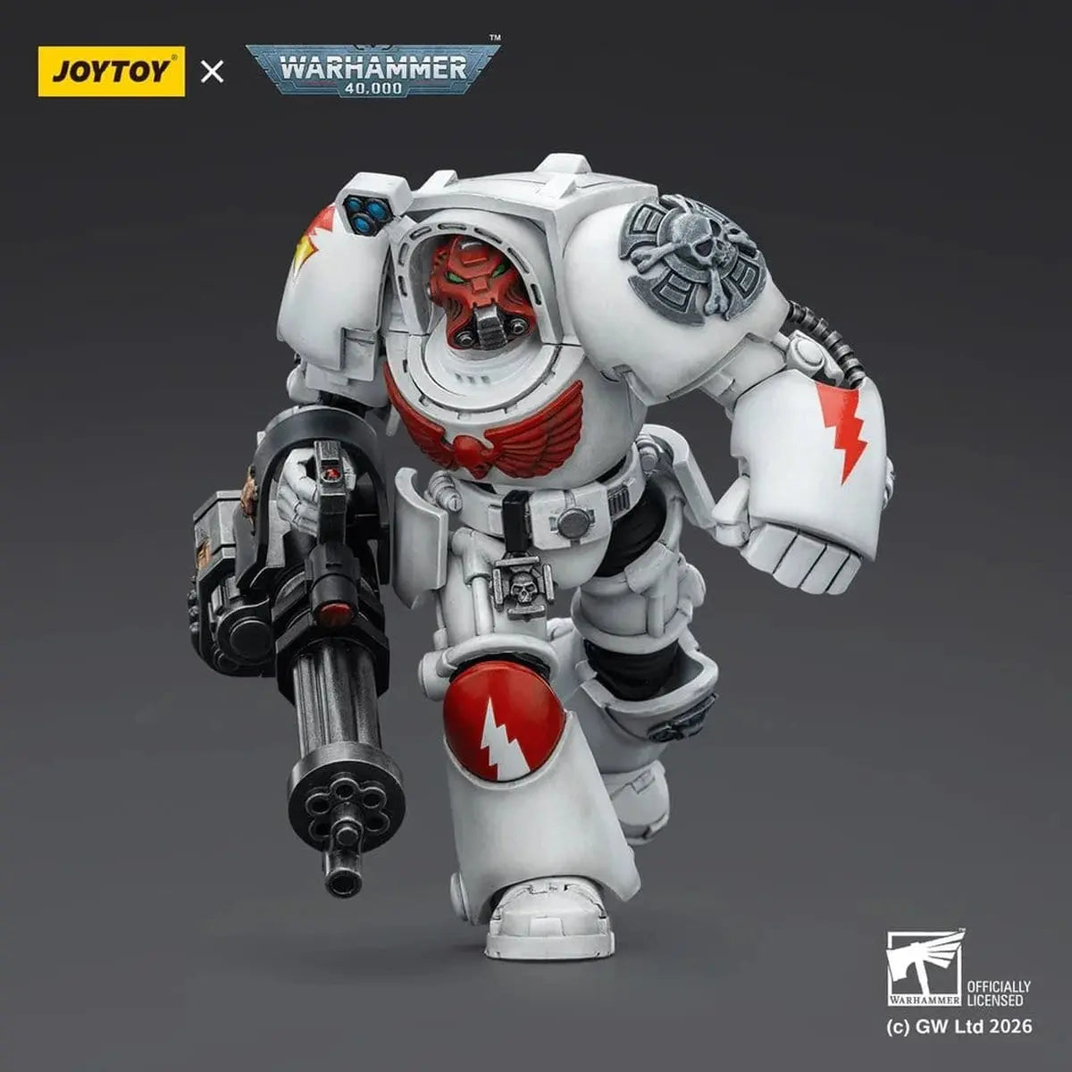 Warhammer 40,000 figurine White Scars Terminator 3 with Power Fist and Assault Cannon 14 cm - Image 7