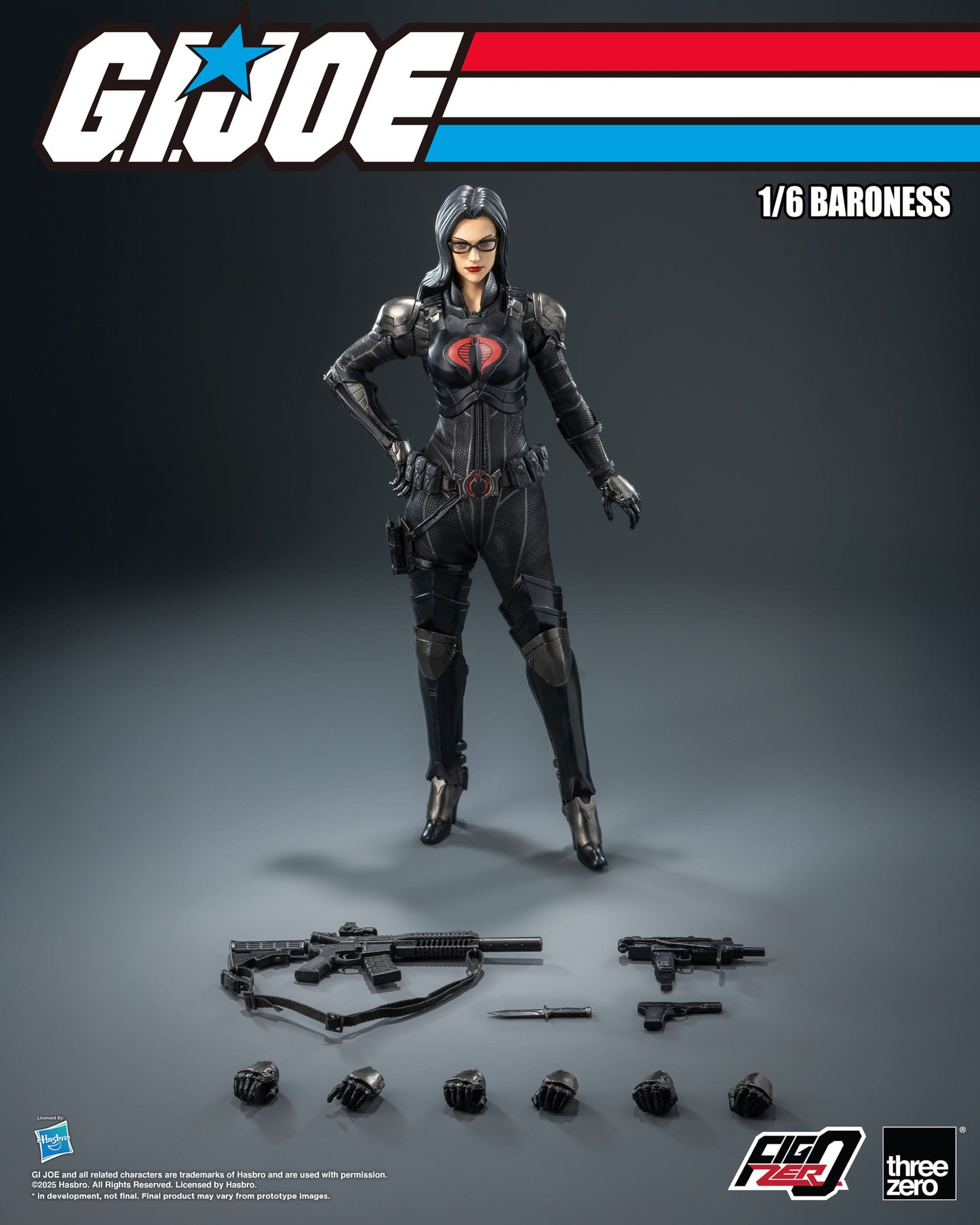 Baroness G.I.JOE figurine FigZero 30cm ThreeZero