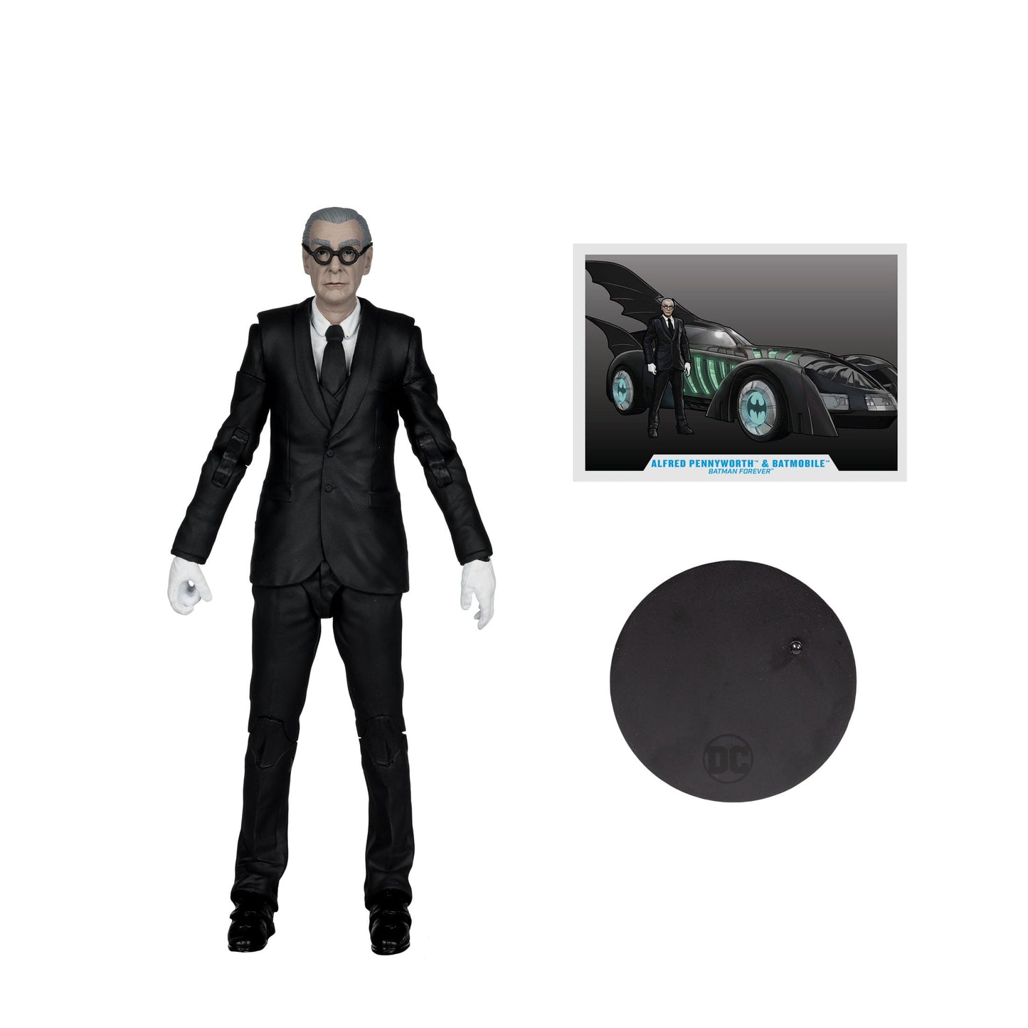 Batman Forever DC Multiverse Batmobile et figurine Alfred Pennyworth 79cm Rue Du Retro