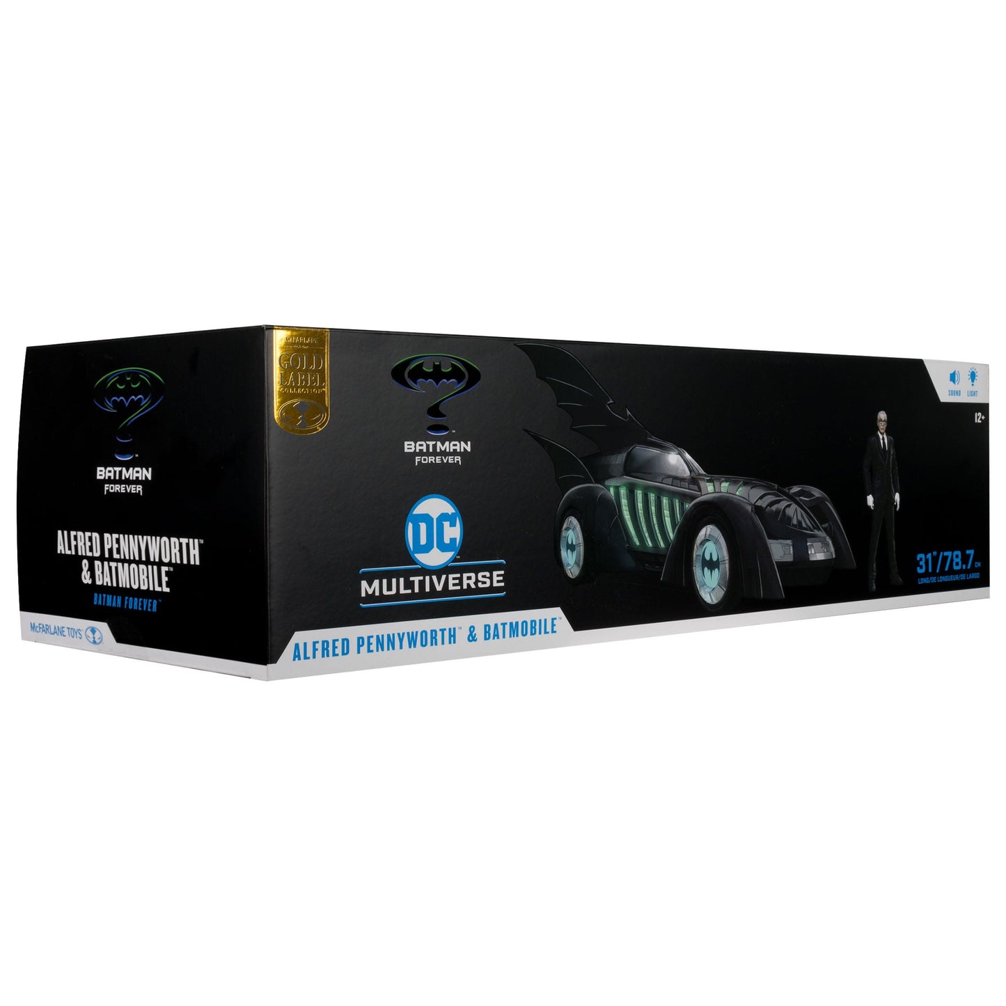 Batman Forever DC Multiverse Batmobile et figurine Alfred Pennyworth 79cm Rue Du Retro