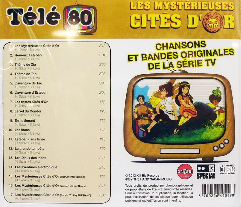 Les mystérieuses cités d’or CD Télé 80