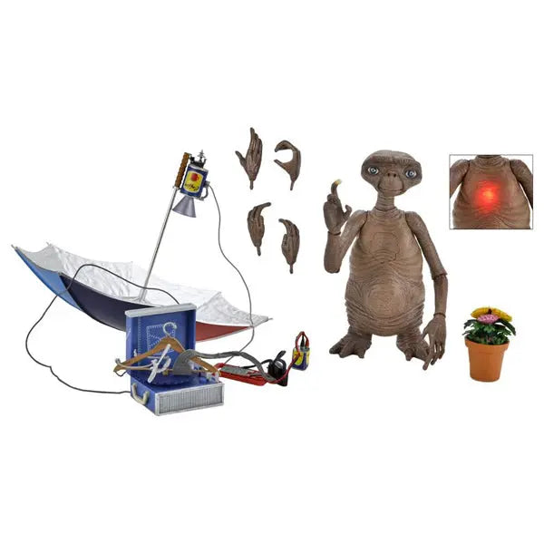 E.T L'Extra Terrestre Ultimate Deluxe Led 40Th Anniv 12cm NECA