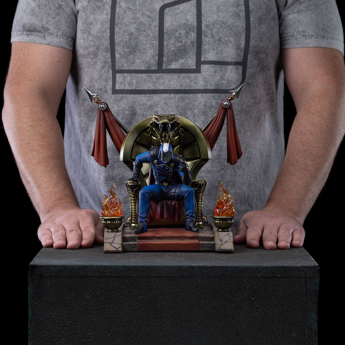 GI Joe Cobra Commander statuette Art Scale 25cm - Rue Du Retro