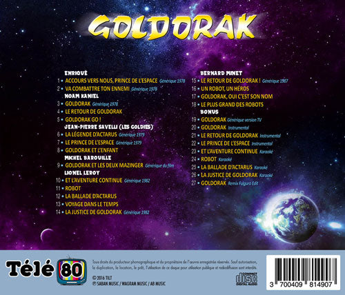 Goldorak l’intégral CD RUE DU RETRO