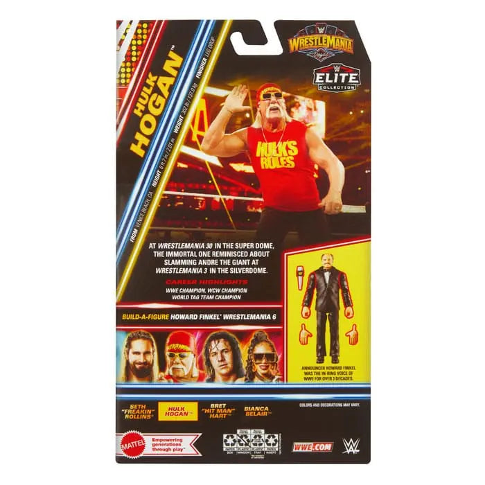 Hulk Hogan WWE WrestleMania Elite Collection figurine 15cm Mattel