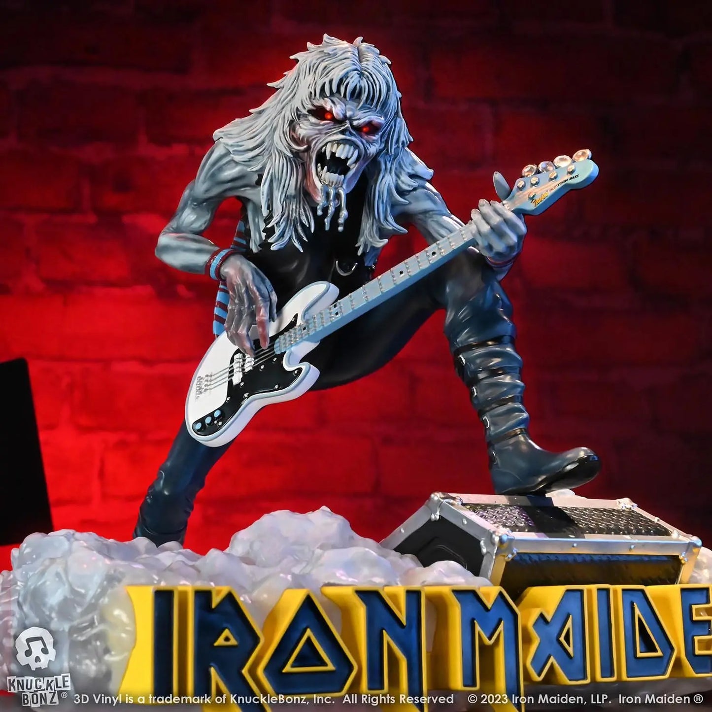 Iron Maiden Eddie Fear of the Dark statuette 3D Vinyl 20cm Knucklebonz