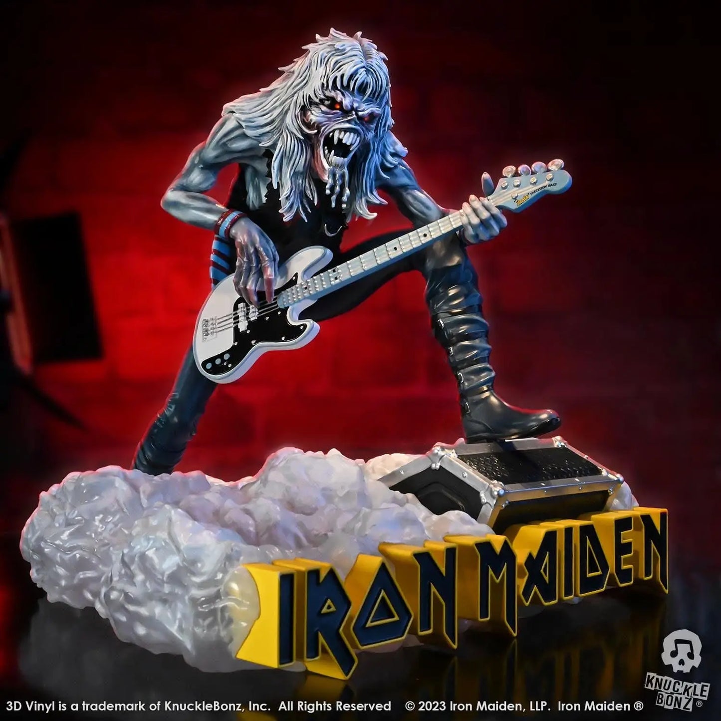 Iron Maiden Eddie Fear of the Dark statuette 3D Vinyl 20cm Knucklebonz
