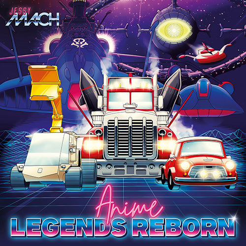 Viniyle Anime Legends Reborn 33 Tours Thème séries animé électro synthwave RUE DU RETRO