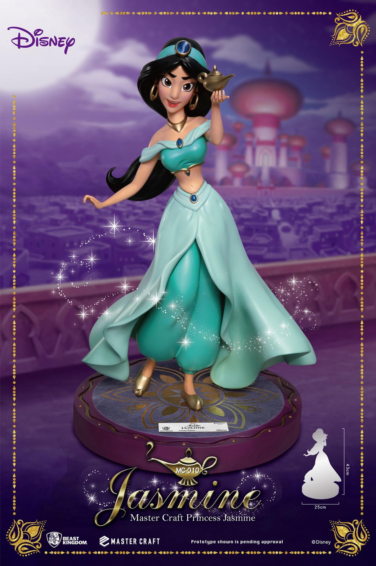 Jasmine Disney Aladdin statuette Master Craft 38 cm - Rue Du Retro