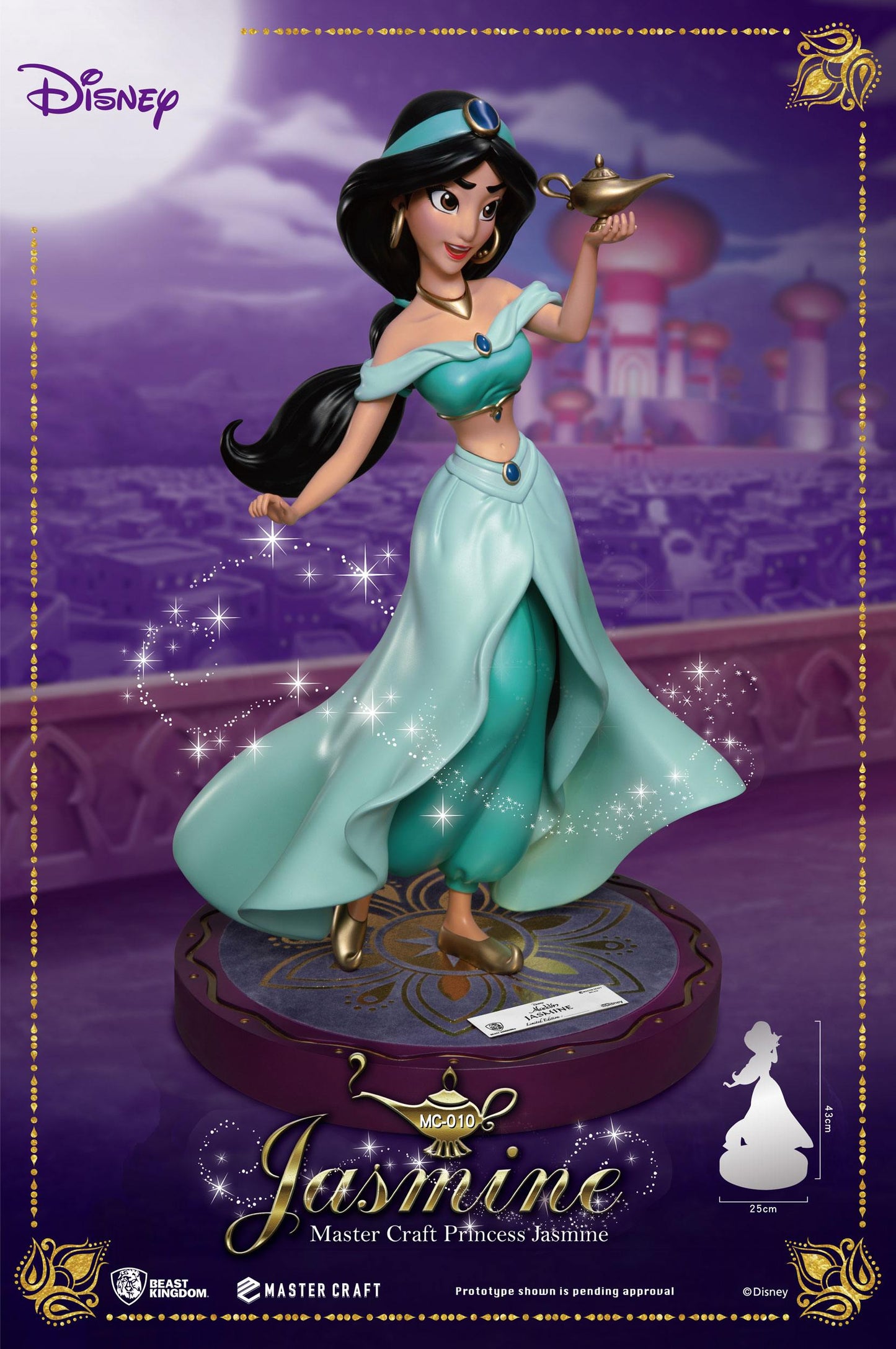 Jasmine Disney Aladdin statuette Master Craft 38 cm - Rue Du Retro