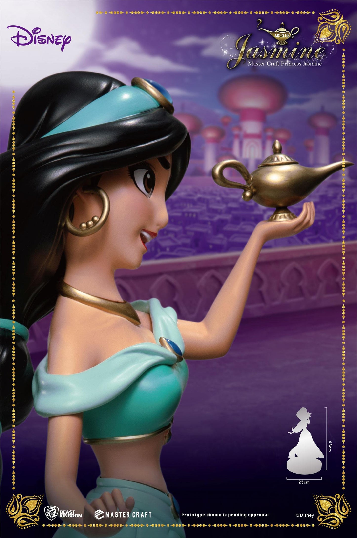 Jasmine Disney Aladdin statuette Master Craft 38 cm - Rue Du Retro