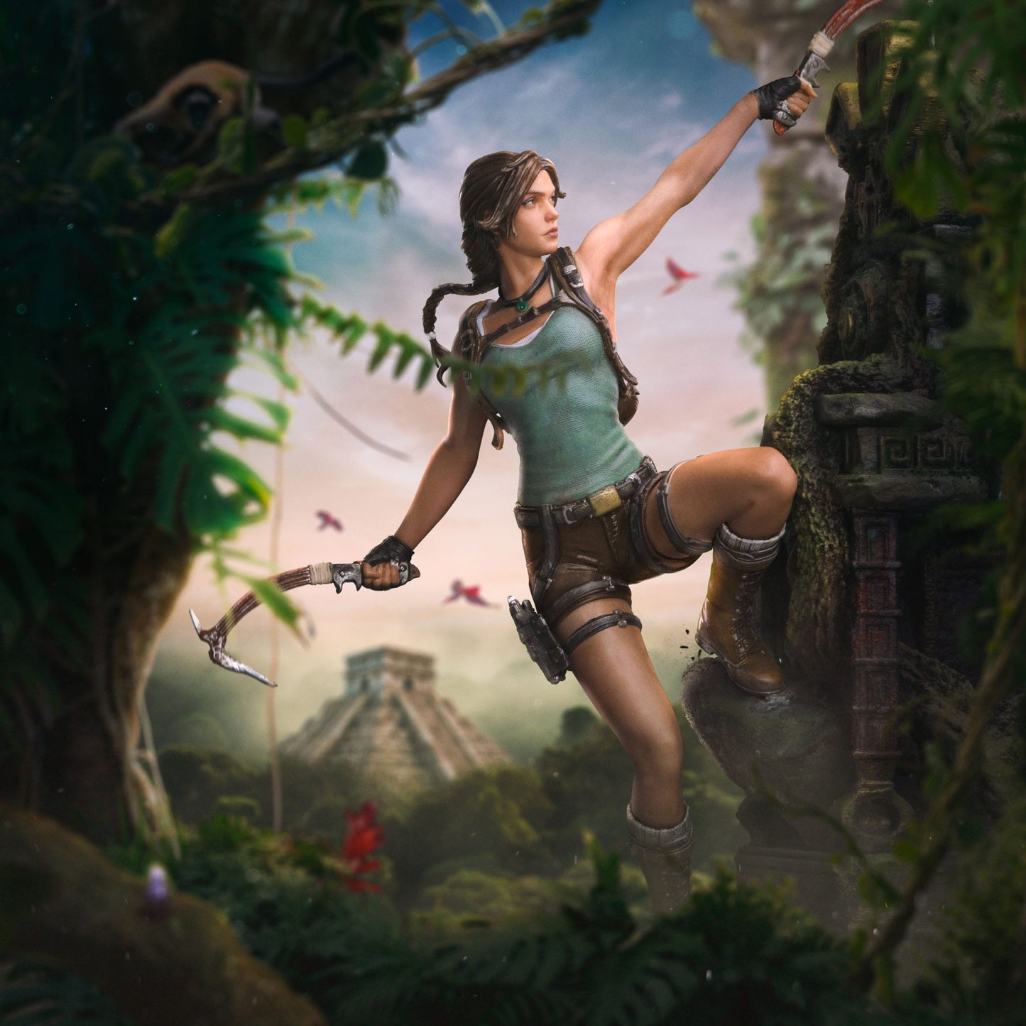 Lara Croft Tomb Raider Deluxe Art Scale Lara Croft statuette 1/10 36cm Iron Studios